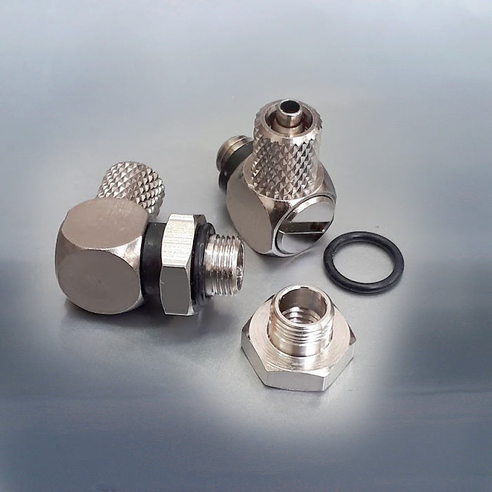 Low Profile Compression Right Angle Jet Adaptor